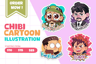 make cute chibi illustration