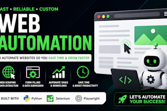 web automation and web scraping using python