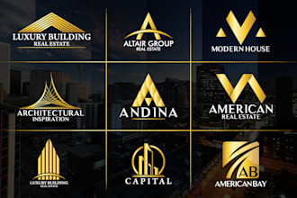 create real estate, construction and business or corporate logo design