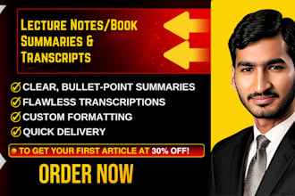 take easy notes and transcribe or summarize the lecture