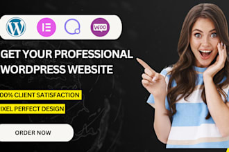 build your wordpress website with oxygen or elementor builder or blog design