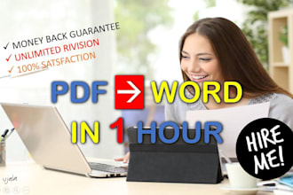 convert PDF to word within 1 hour