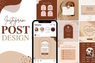 design editable canva templates for daily instagram posts within 24 hrs