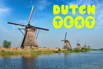 write creative SEO website content in dutch nederlands