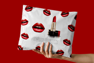design eyecatchy poly mailer package, shipping bag