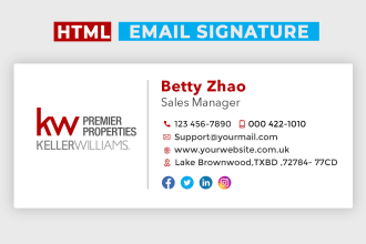 do HTML email signature, outlook signature, gmail signature