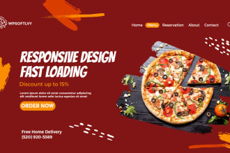 create restaurant and online food ordering website using wordpress