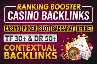 do high DR 50 and tf 30 seo dofollow backlinks for poker sites