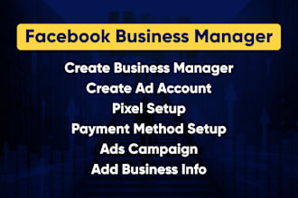 help to prepare fresh facebook business manager and ads account
