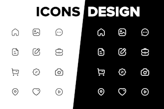 design a professional icons for your project