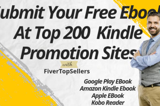 submit your free ebook at top 200 kindle promotion sites