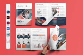design white paper, brochures, company profiles, and corporate, flyer
