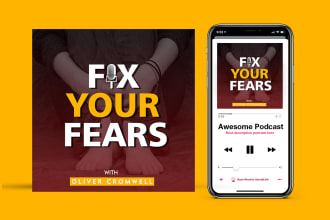 design unique podcast cover art or podcast cover design
