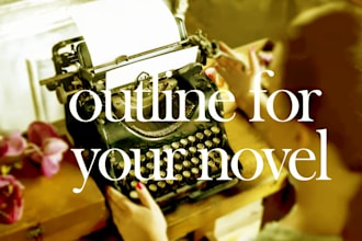 write an outline for your story, chapter or novel