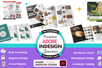 do any adobe indesign project