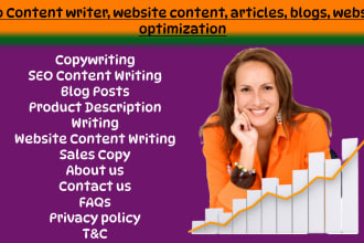 be your SEO  content writer, article writer, website content