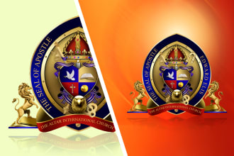 create original church seal logo, bishop or apostle seal