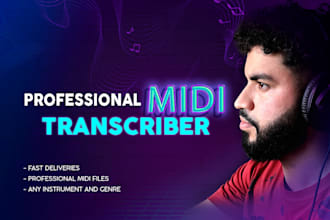 transcribe any song you need to a midi file