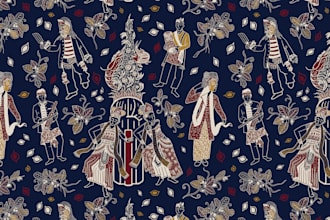 design contemporary batik pattern