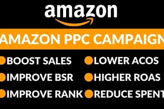 setup manage and optimize amazon PPC campaign, amazon PPC ads campaign for fba