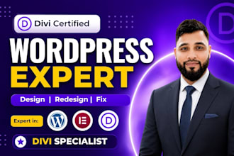 fix divi issues and customization wordpress website with divi theme
