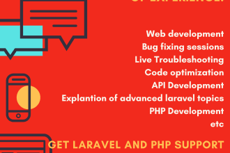 provide live consultation on PHP or laravel issues