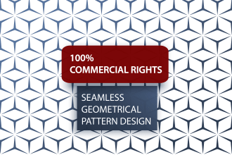 create geometrical pattern design or seamless pattern design