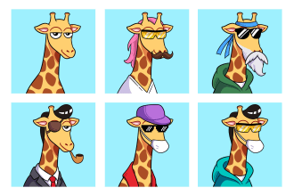 do custom exclusive cartoon nft art design, nft design, nft collection