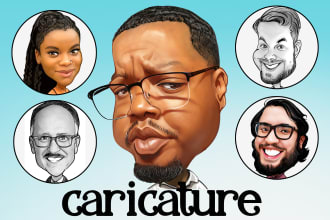 draw professional caricature from your photo