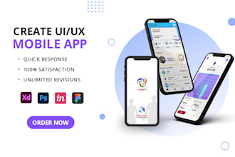 design a clean mobile app ui design mockup in figma