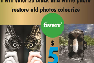 colorize black and white photo, restore old photos colorize