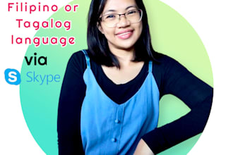 teach you conversational filipino or tagalog via skype