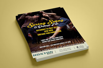 design eye catching flyer for events