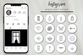 create  instagram highlight cover icons