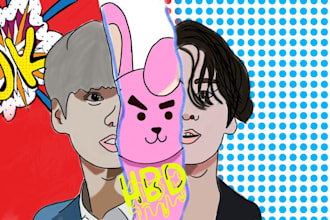 do bts fan art for you with in a day