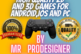 provide 2d 3d mobile games ready to publish