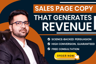 do sales page copywriting that generates revenue