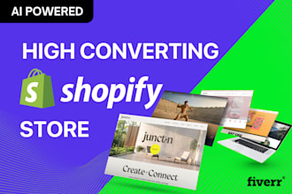 design shopify ecommerce website, build shopify online store