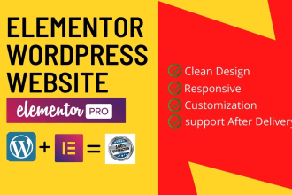 create a fully responsive wordpress website using elementor pro