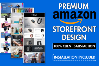 create amazon storefront design or amazon brand store