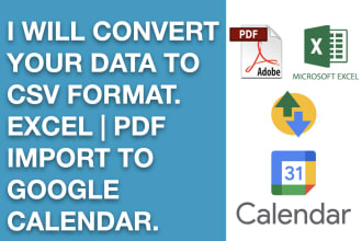 convert your data to google calendar format