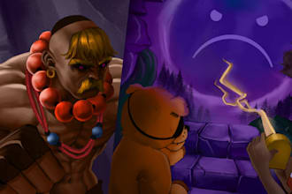 draw a professional concept art or illustration for you