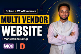 do multi vendor ecommerce wordpress website with dokan pro