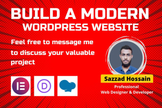 design, redesign or fix responsive wordpress websites and blog sites