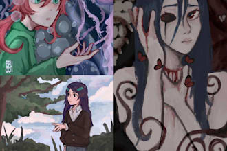 draw fanarts, ocs for you
