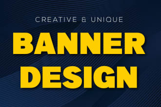 design a creative and professional website banner or header