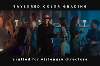 elevate your visuals with bold, artistic color grading as a seasoned colorist