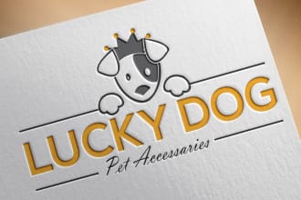 design cute logo for kids, shop, pets, app, games, animals