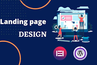 design responsive unique landing page with elementor pro