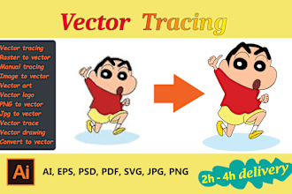 do high resolution vector tracing, redesign and convert to vector
